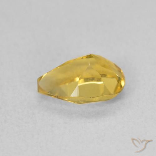 9,17 ctw natürlicher gold-orange Citrin, Birnenform, VVS