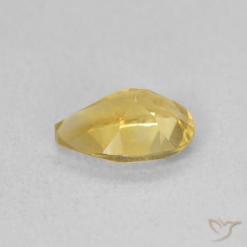 9,17 ctw natürlicher Mittelgold Citrin, Birnenform, VVS-VS