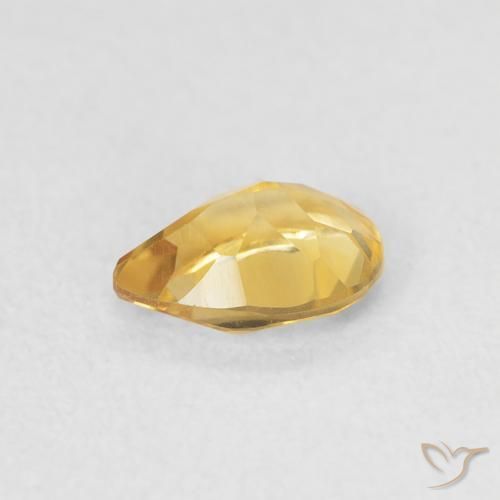 9,17 ctw natürlicher Mittleres Gold Citrin, Birnenform, VVS