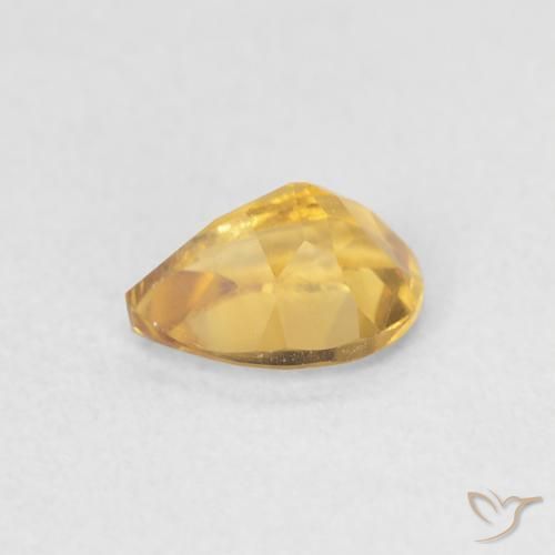 9,17 ctw natürlicher Golden Citrin, Birnenform, VVS