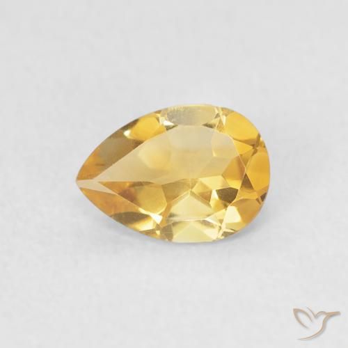 9,17 ctw natürlicher Mittleres Gold Citrin, Birnenform, VVS