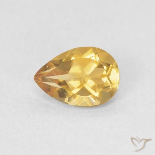 9,17 ctw natürlicher Mittleres Gold Citrin, Birnenform, VVS