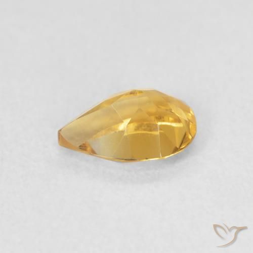 9,17 ctw natürlicher Mittleres Gold Citrin, Birnenform, VVS
