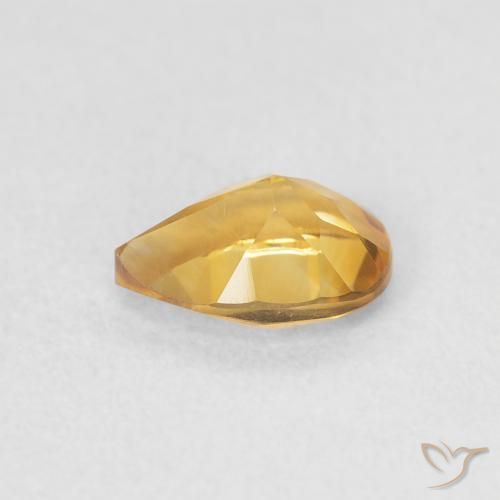 9,17 ctw natürlicher gold-orange Citrin, Birnenform, VVS