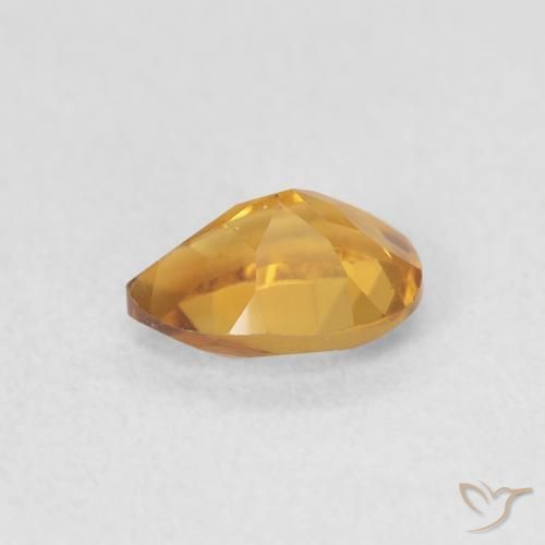 9,17 ctw natürlicher Medium Light-Golden Citrin, Birnenform, VVS