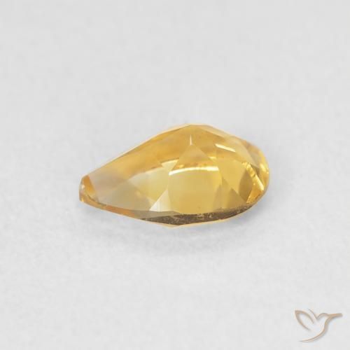9,17 ctw natürlicher Golden Citrin, Birnenform, VVS
