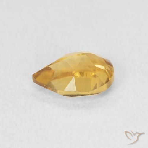 9,17 ctw natürlicher Golden Citrin, Birnenform, VVS