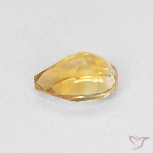 9,17 ctw natürlicher Golden Citrin, Birnenform, VVS