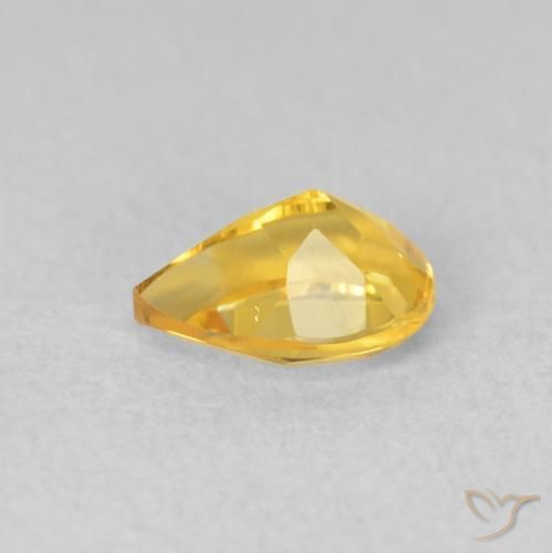9,17 ctw natürlicher Golden Citrin, Birnenform, VVS