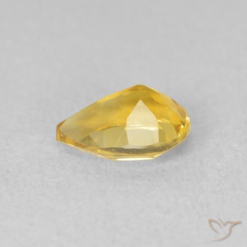 9,17 ctw natürlicher Golden Citrin, Birnenform, VVS