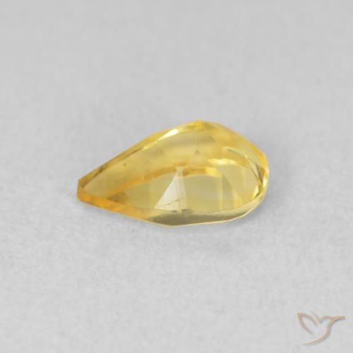 9,17 ctw natürlicher gold-orange Citrin, Birnenform, VVS