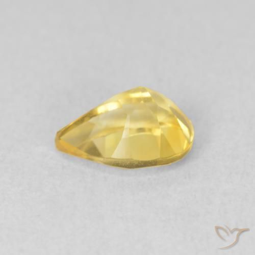 9,17 ctw natürlicher gold-orange Citrin, Birnenform, VVS