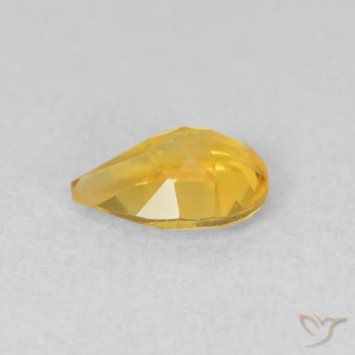 9,17 ctw natürlicher Golden Citrin, Birnenform, VVS