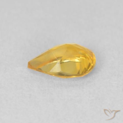 9,17 ctw natürlicher Golden Citrin, Birnenform, VVS