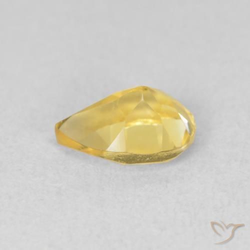 9,17 ctw natürlicher Gold-gelb Citrin, Birnenform, VVS