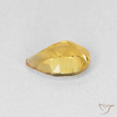 9,17 ctw natürlicher gold-orange Citrin, Birnenform, VVS