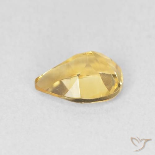 9,17 ctw natürlicher Golden Citrin, Birnenform, VVS