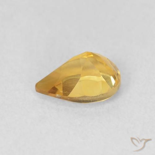 9,17 ctw natürlicher Golden Citrin, Birnenform, VVS