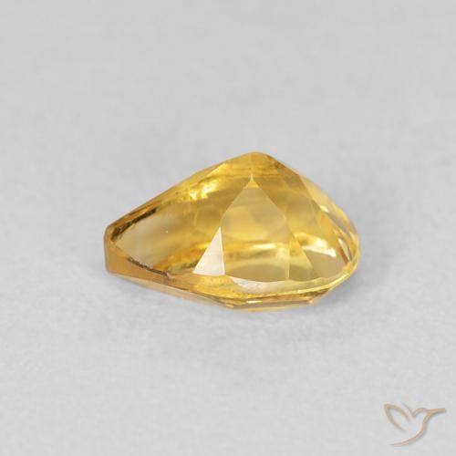 9,17 ctw natürlicher Golden Citrin, Birnenform, VVS