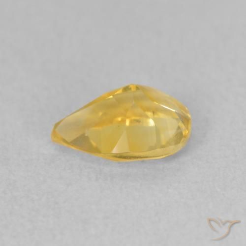 9,17 ctw natürlicher gold-orange Citrin, Birnenform, VS