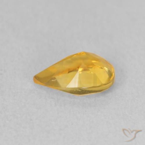 9,17 ctw natürlicher Golden Citrin, Birnenform, VVS-VS
