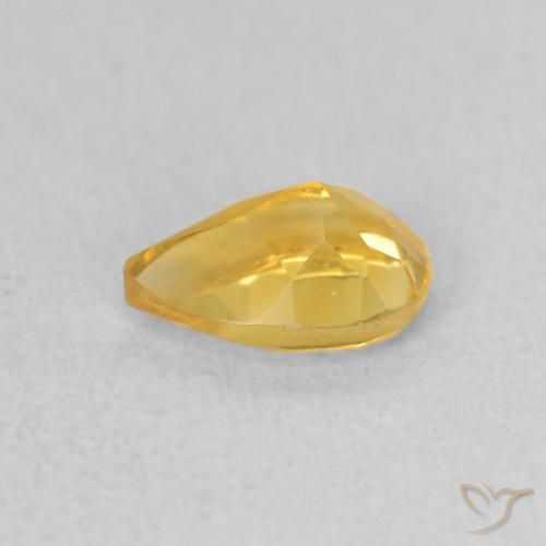 9,17 ctw natürlicher Golden Citrin, Birnenform, VVS-VS