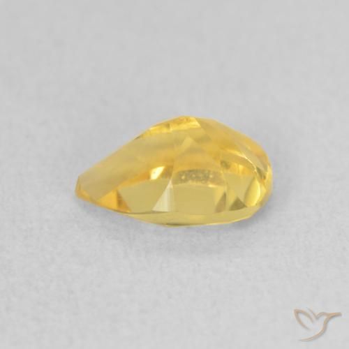 9,17 ctw natürlicher gold-orange Citrin, Birnenform, VS