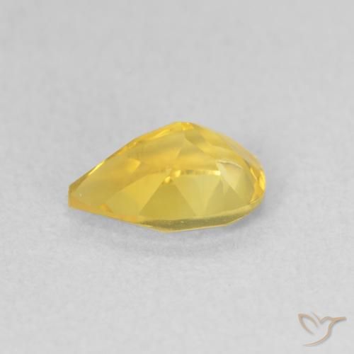 9,17 ctw natürlicher Mittelgold Citrin, Birnenform, VVS-VS