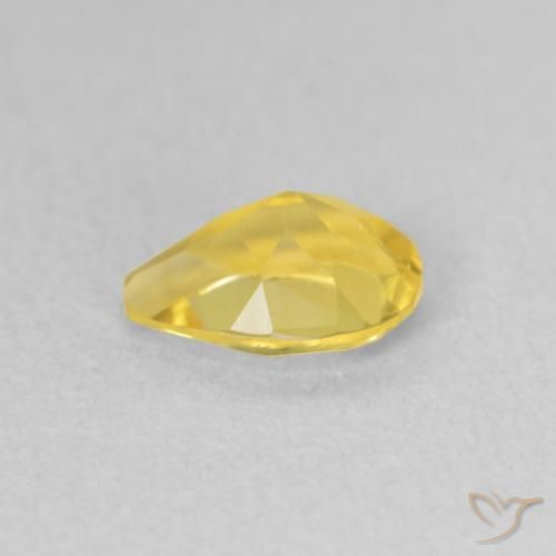 9,17 ctw natürlicher gold-orange Citrin, Birnenform, VVS-VS