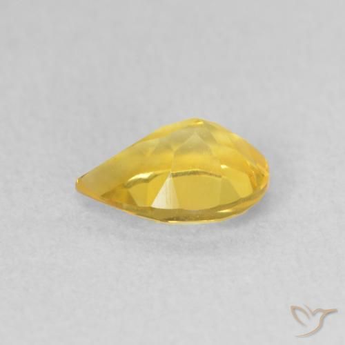 9,17 ctw natürlicher gold-orange Citrin, Birnenform, VS