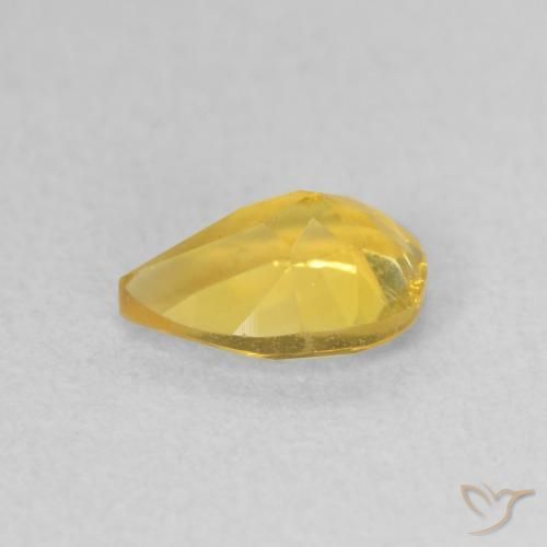 9,17 ctw natürlicher gold-orange Citrin, Birnenform, VS