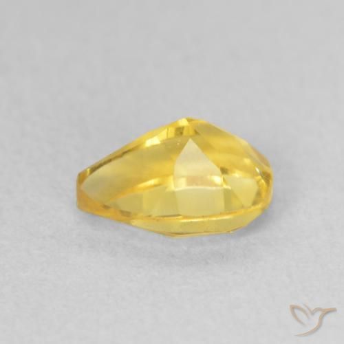 9,17 ctw natürlicher gold-orange Citrin, Birnenform, VS