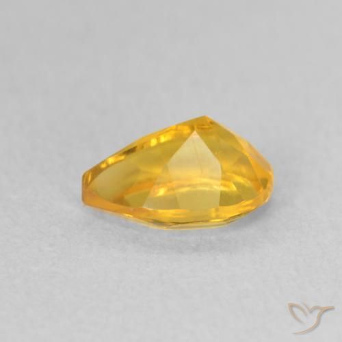 9,17 ctw natürlicher Mittelgold Citrin, Birnenform, VS