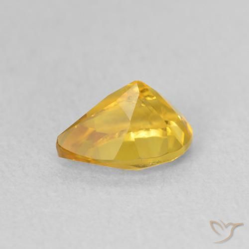 9,17 ctw natürlicher gold-orange Citrin, Birnenform, VS