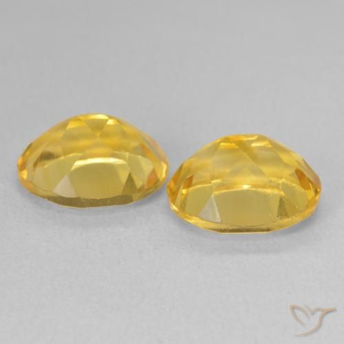 6.90 ct natürliche Mittelgold Citrin-Edelsteine, Oval, VVS-VS