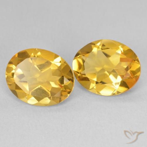 6.38 ct natürliche Golden Citrin-Edelsteine, Oval, VVS-VS