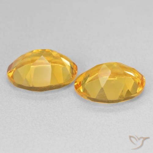 6.38 ct natürliche Golden Citrin-Edelsteine, Oval, VVS-VS