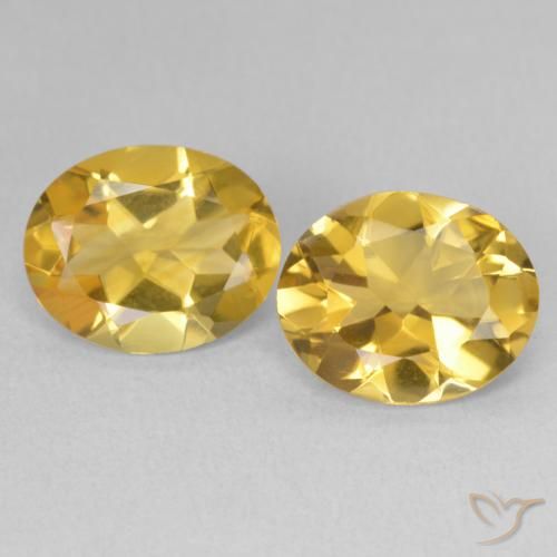 5.60ctw Natürlicher Golden Citrin, Oval, VVS-VS