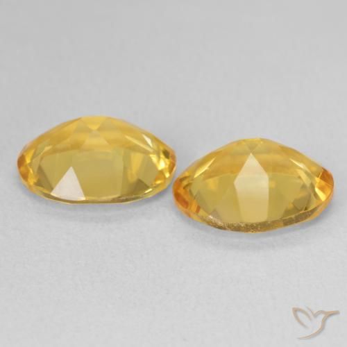 5.60 ct natürliche Golden Citrin-Edelsteine, Oval, VVS-VS