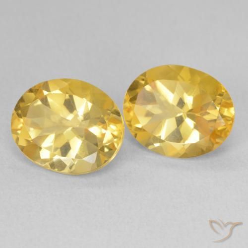 6.60 ct natürliche Golden Citrin-Edelsteine, Oval, VVS-VS