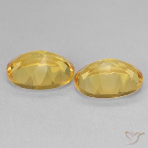 6.41 ct natürliche gold-orange Citrin-Edelsteine, Oval, VVS-VS