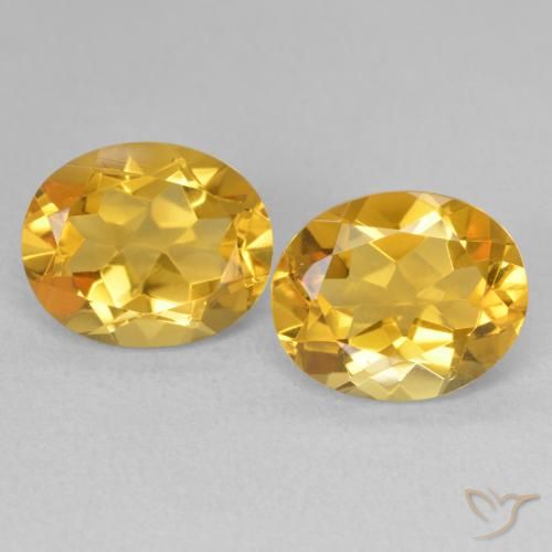 6.58ctw Natürlicher Golden Citrin, Oval, VVS-VS