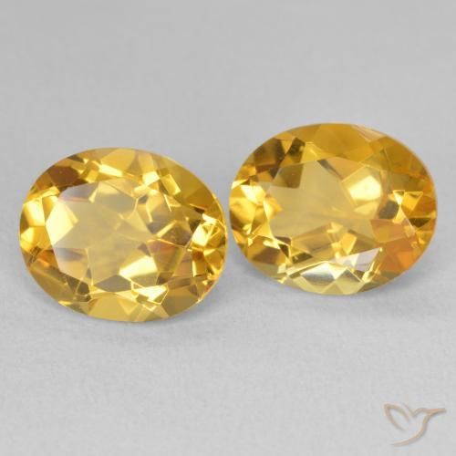 6.58 ct natürliche Golden Citrin-Edelsteine, Oval, VVS-VS