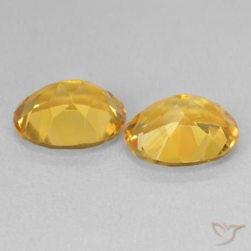6.58 ct natürliche Golden Citrin-Edelsteine, Oval, VVS-VS