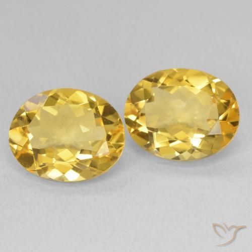 6.17 ct natürliche Golden Citrin-Edelsteine, Oval, VVS-VS