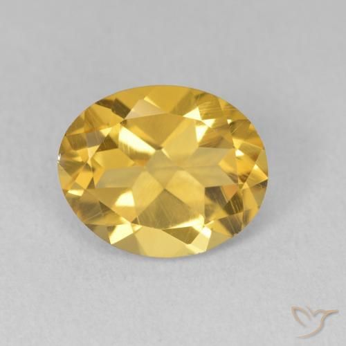 2.98ct Natürlicher Golden Citrin, Oval, VS