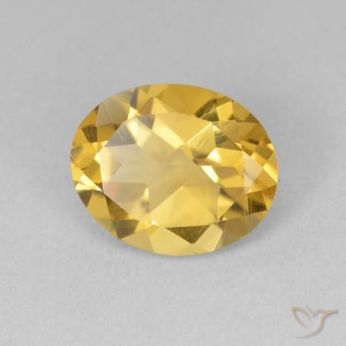 9,17 ctw natürlicher Golden Citrin, Oval, VS