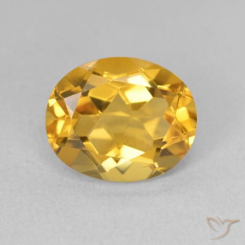3.55ct Natürlicher Golden Citrin, Oval, VS