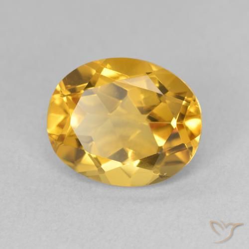 9,17 ctw natürlicher Golden Citrin, Oval, VS