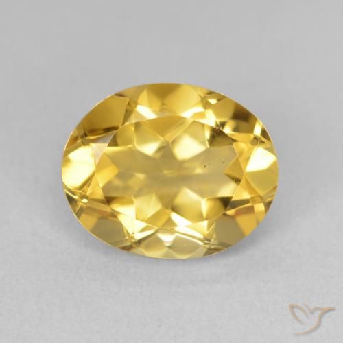 3.64ct Natürlicher Tiefes Gold Citrin, Oval, VS